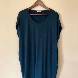 Aritzia Wilfred Lorelei Dress in Dark Teal
